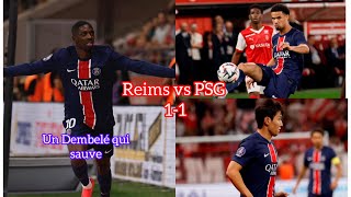 Reims vs PSG résumé un but partout [upl. by Ennirak]