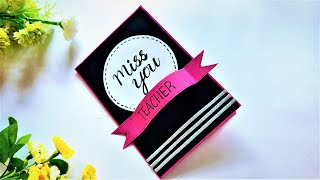 Handmade Miss You Card  Easy Handmade Miss You Card for Teacher  Tutorial [upl. by Nosam179]