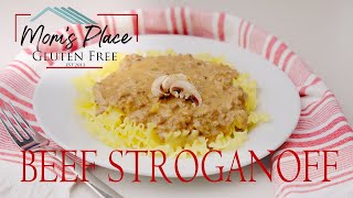 Moms Place Gluten Free Beef Stroganoff Instructional Video [upl. by Aidahs]