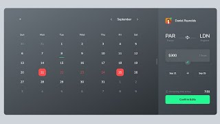 HTMLCSS Calendar design tutorial [upl. by Fidele]