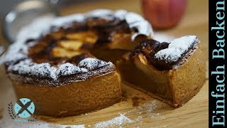 Apfel  Nougat Kuchen extrem saftig und lecker [upl. by Ahsikad]