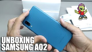 Unboxing SAMSUNG A02 en Español [upl. by Rhiana]