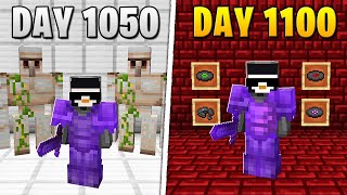 I Survived 1100 Days in HARDCORE Minecraft [upl. by Primaveria]