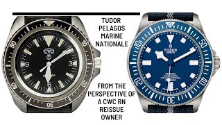 Tudor Pelagos Marine Nationale FXD CWC RN Reissue diver comparison [upl. by Chrisy]