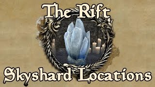 ESO The Rift All Skyshard Locations updated for Tamriel Unlimited [upl. by Arit]