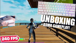 Fastest Keyboard GK61 Unboxing ⌨️ Review 🤩 Fortnite ASMR Gameplay Gateron Optical Yellow [upl. by Joan]