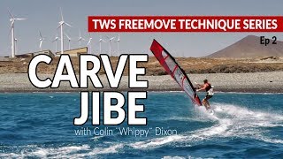 Episode 2 Carve jibe how to gybe jibing tips technique tutorial windsurfing [upl. by Goeger]