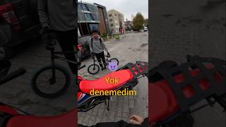 Motordan inip bisiklete binmek 😄motorbike keşfet bmx motovlog [upl. by Hanafee]