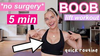 Lift And Firm Your Breasts In 2 Weeks  5 min Chest Lift Workout quick [upl. by Nnyleahs]