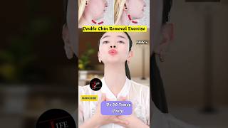 Double Chin Removal Exercise  Facial Yoga facialyoga yoga antiaging facelift neck shorts [upl. by Annaerb]