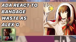 ADA react to Dazai as Alex g11 Short vid also speed the video up 🩹 [upl. by Fillender]