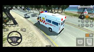 Ambulance car mod bussid bus simulator Indonesia white 🤍♥️ [upl. by Thaxter672]