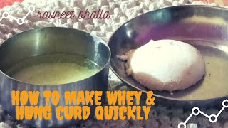 how do i make whey hung curd at home shorts curds and whey meaning [upl. by Arual826]