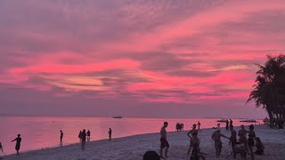 Oceanica sunset PanglaoBohol 🇵🇭 The Philippines Oceanica Resort beach club [upl. by Bourn]