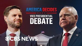 Full debate JD Vance and Tim Walz vice presidential debate hosted by CBS News [upl. by Armando950]