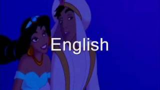 A Whole New World  Aladdin  Multilanguage [upl. by Aivizt]