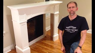 How to Install a Fireplace Mantel woodworking plans available [upl. by Oiramej]