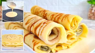 CRÊPES MAISON EN 10 MINUTES  FACILE ET RAPIDE [upl. by Lucius719]