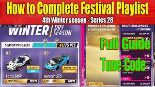 Forza Horizon 5 How to Complete Festival Playlist 4th Winter Season Series 28 Winter Wonderland [upl. by Schach33]