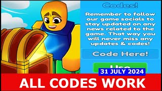 ALL CODES Mystery Chest Simulator ROBLOX  JULY 31 2024 [upl. by Yngiram215]