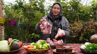 TRADITIONAL UKRAINIAN BORSCHT RECIPE AZERBAIJANI STYLE [upl. by Britt]