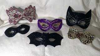 O CARNAVAL CHEGOU Máscaras para FESTAS  DIY Carnival and Halloween masks [upl. by Eldrida138]