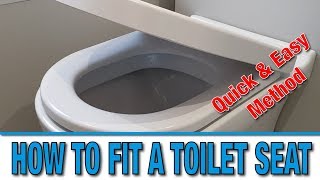 How to fit a new toilet seat  Tutorial  DIY Hacks [upl. by Standush968]