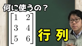 【何に役立つのシリーズ】数学の行列って何に使えるのか解説します。 [upl. by Gusta]