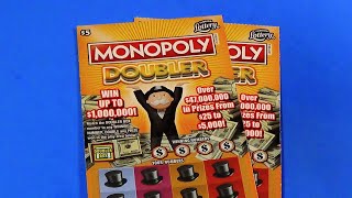 SOOD 1212 TWO 5 MONOPOLY DOUBLER Florida Lottery Scratch Tickets [upl. by Vatsug]