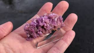 19quot Purple Vesuvianite Crystal Cluster  Jeffrey Mine Canada  Specimen 168642 [upl. by Drapehs]