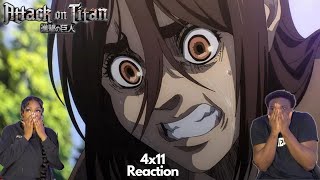 WE DONT LIKE GABI ATTACK ON TITAN SEASON 4 EPISODE 11 REACTIONREVIEW  Deceiver [upl. by Aneeuq]