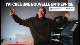 3 mois pour créer mon entreprise Cette technique dimpression va vous changer la vie📈⏱️ [upl. by Leissam]