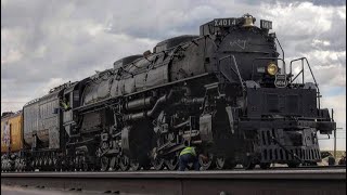 Big Boy 4014 Departs Wamsutter Wyoming  May 5 2019 [upl. by Ayres]