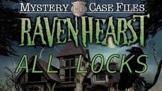 Mystery Case Files Ravenhearst Walkthrough  All Locks [upl. by Chance]