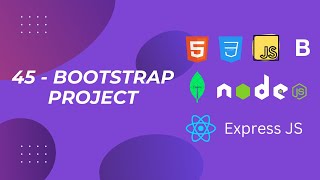 45 BootStrap Project  Full Stack Web Development 2024 Bootcamp [upl. by Lerak]