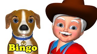 Bingo Nursery Rhyme  3D Animation Rhymes amp Bingo Dog Songs for Children [upl. by Dovev]