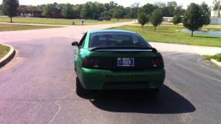 1999 Mustang v6 Flowmaster 40 exhaust launch [upl. by Yeliac]