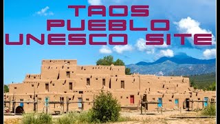 Taos Pueblo Native American UNESCO Site Tour [upl. by Ahsinan397]