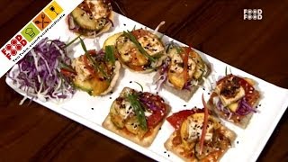 Canapes Recipes  Quick and Easy Recipes  Tasty Snack  Veg Quick Recipe  Peanut amp Tofu Canapes [upl. by Bonny180]