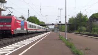 IC Intercity mit BR 101 und Schublok BR 120 in Hasbergen [upl. by Rodriguez]