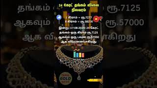 🔴 2742024 இன்றைய தங்கம் விலை  TODAY GOLD RATE SILVER RATE  todaygolddrate Tamilgoldnews [upl. by Noam803]