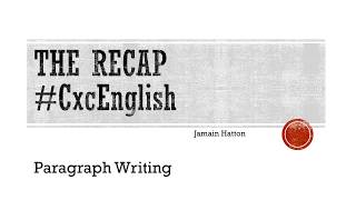 Lessons in English Paragraph writing [upl. by Inaoj]