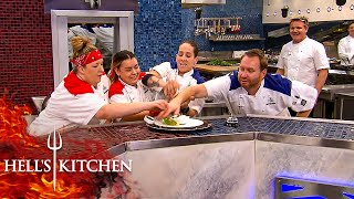 Chefs Fight Over Ingredients amp Black Jackets  Hells Kitchen [upl. by Enilrahc]