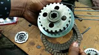 how to replace clutch plate in hero honda bikes hero splendor passion pro [upl. by Anilah813]