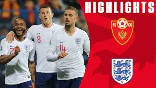 Montenegro 15 England  Barkley Brace amp Sterling Shines Again  Euro 2020 Qualifiers  England [upl. by Nosiram]