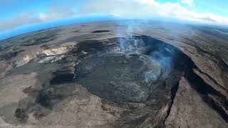 Kīlauea summit eruption overflight — June 8 2023 [upl. by Aimehs]