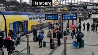 Hamburg Hauptbahnhof Main Railway Station of Hamburg Germany [upl. by Irrabaj281]