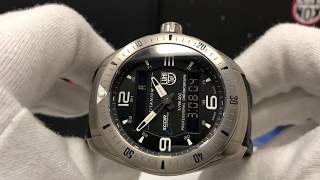 Luminox XCOR Space Expedition Titanium Multifunctions Watch with Leather Strap XX5241XS [upl. by Salvay]