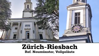 CH  ZH Zürich  Riesbach Glocken des Ref Neumünsters Vollgeläute Tonaufnahme [upl. by Nuli417]