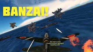 Wings of Duty EPIC KAMIKAZE P38 G4M1 Zero and Hien Gameplay [upl. by Adnaloy]